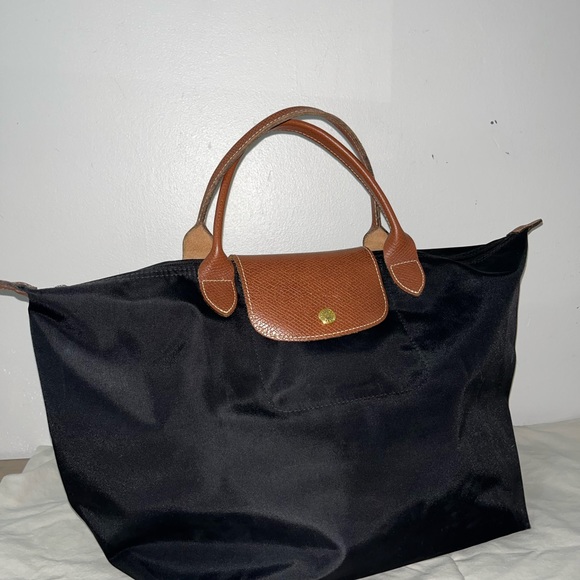 Black Large long champ Tote (short handles) - Picture 7 of 8